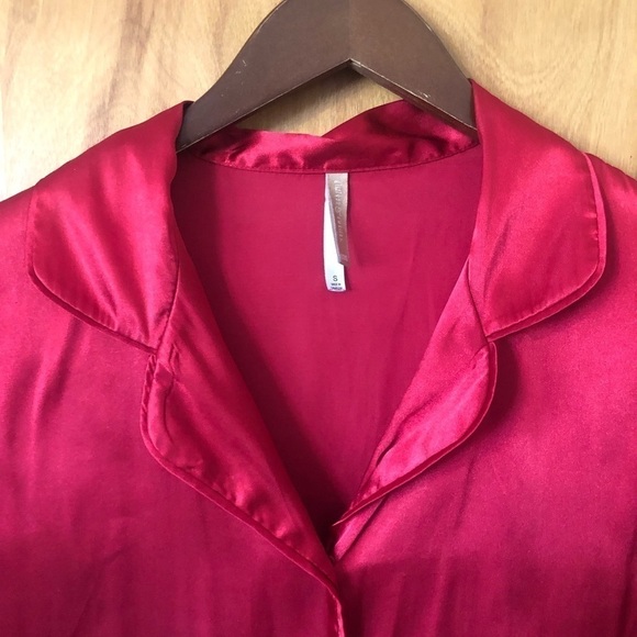 Red button down Pajama shirt - Picture 6 of 6